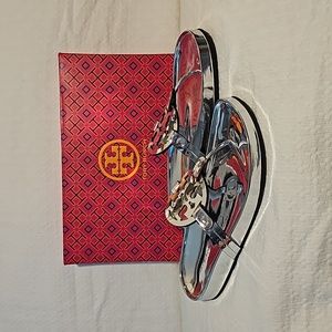 Tory Burch - Miller Cloud Metallic Sandals
